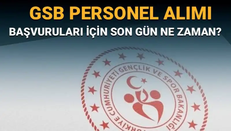 Gençlik ve Spor Bakanlığı Personel Alımı Başvuru Süresi Son Gün Ne?