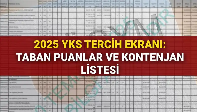 YKS 2025 Tercih Süreci Başladı! Hangi Bölüme Hangi Puanla Yerleşilir?