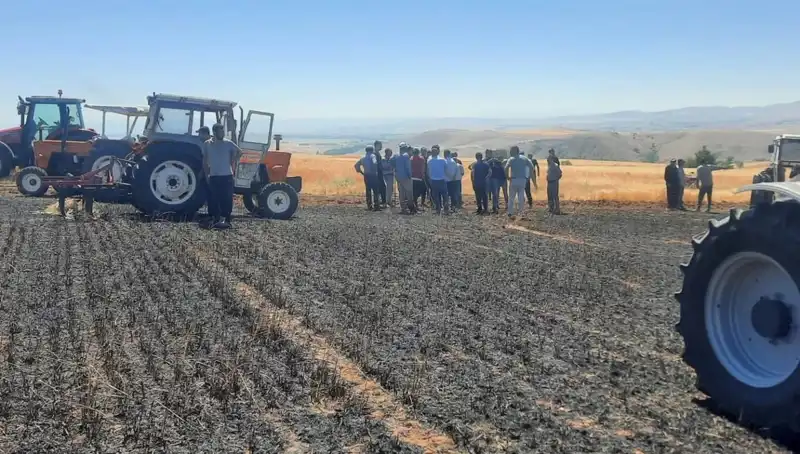 Yozgat'ta Korkutan Yangın: 100 Dönüm Tarımsal Alan Kül Oldu