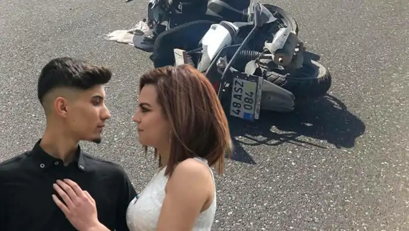 Genç Çiftin Feci Motosiklet Kazası, Şehirde Yürekleri Dağladı