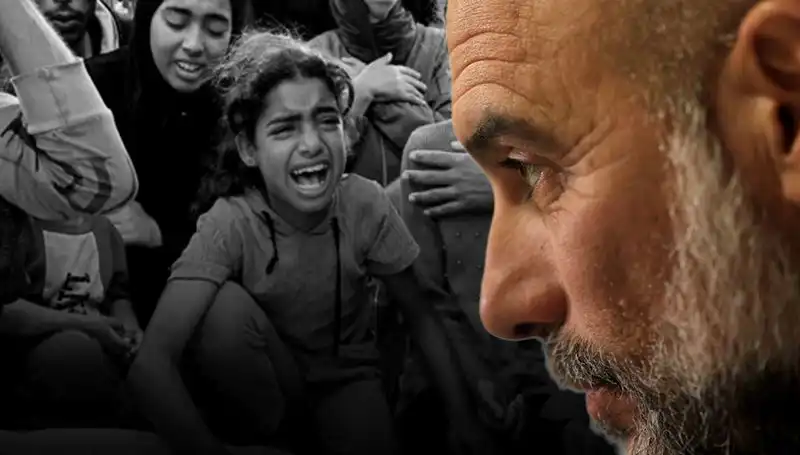 Pep Guardiola'dan Duygusal Gazze Açıklaması: "Acıyı Vücudumda Hissediyorum"